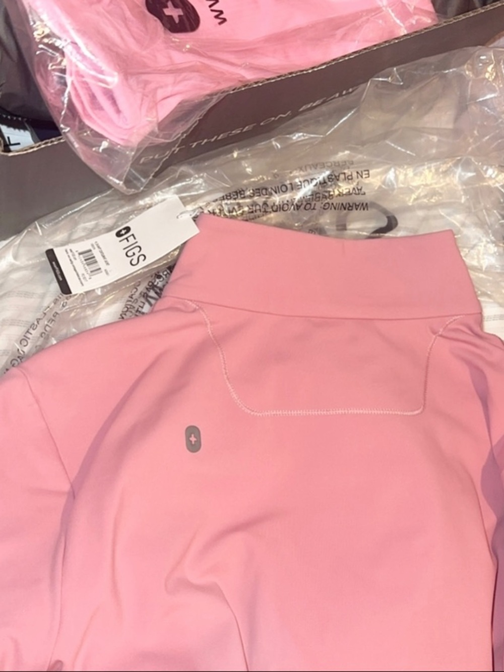 FIGS NWT pink on shift jacket limited edition